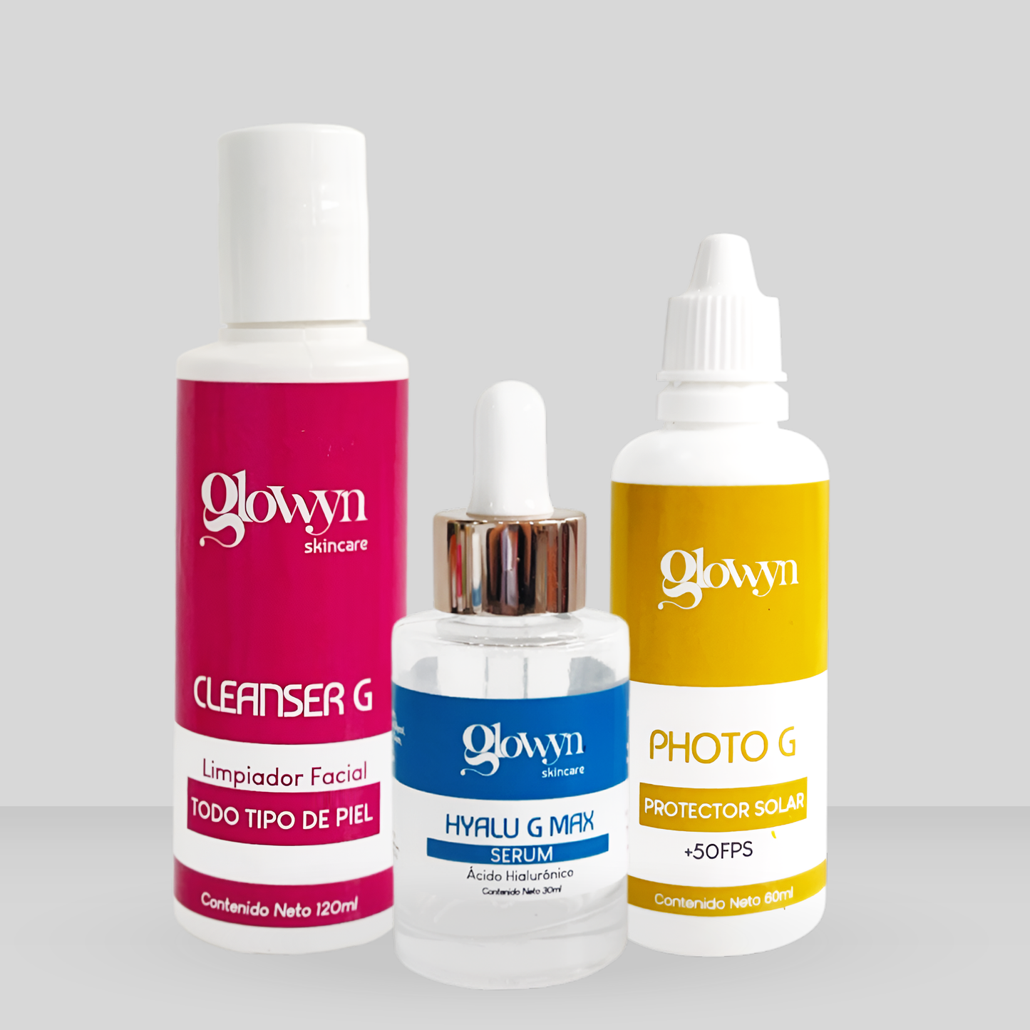 *Rutina Basica Skincare | Jabón Facial + Sérum Ácido Hialurónico + Protector Solar