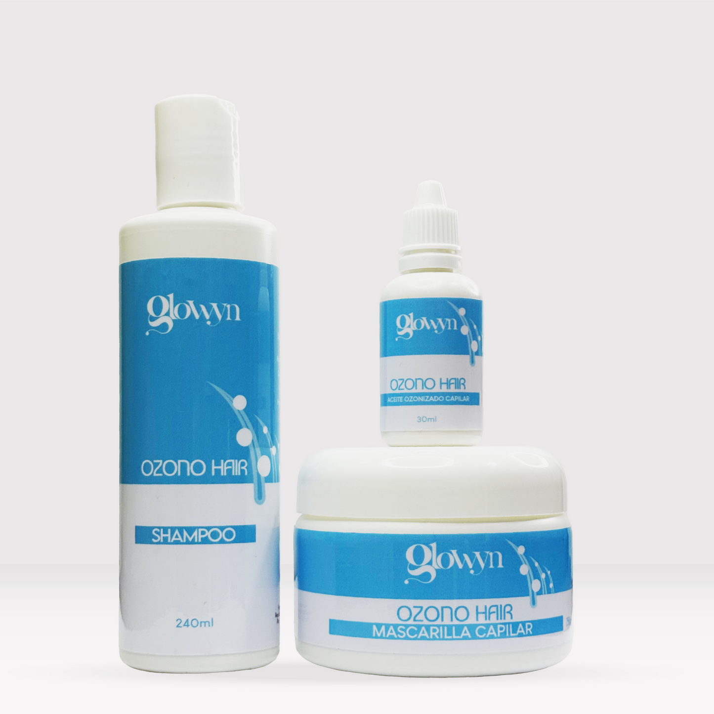 *Kit Ozono Hair | Shampoo + Mascarilla Capilar + Aceite Ozonizado Capilar