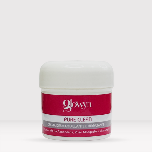 Crema Desmaquillante con aceite de almendras, rosa mosqueta y vitamina E | Pure Clean