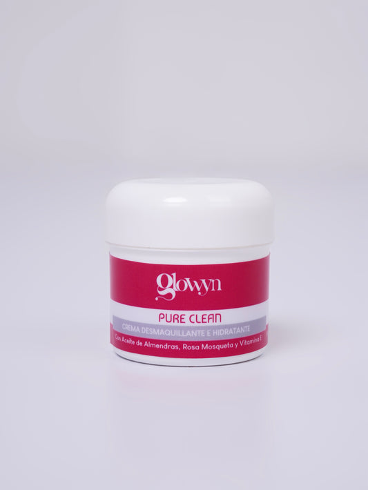 Crema Desmaquillante con aceite de almendras, rosa mosqueta y vitamina E | Pure Clean